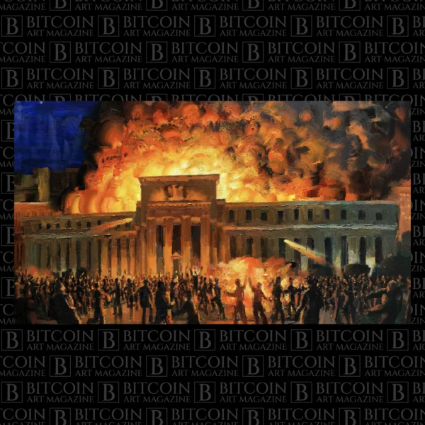 Bitcoin art by Alex Schaefer featured in Bitcoin Art Magazine