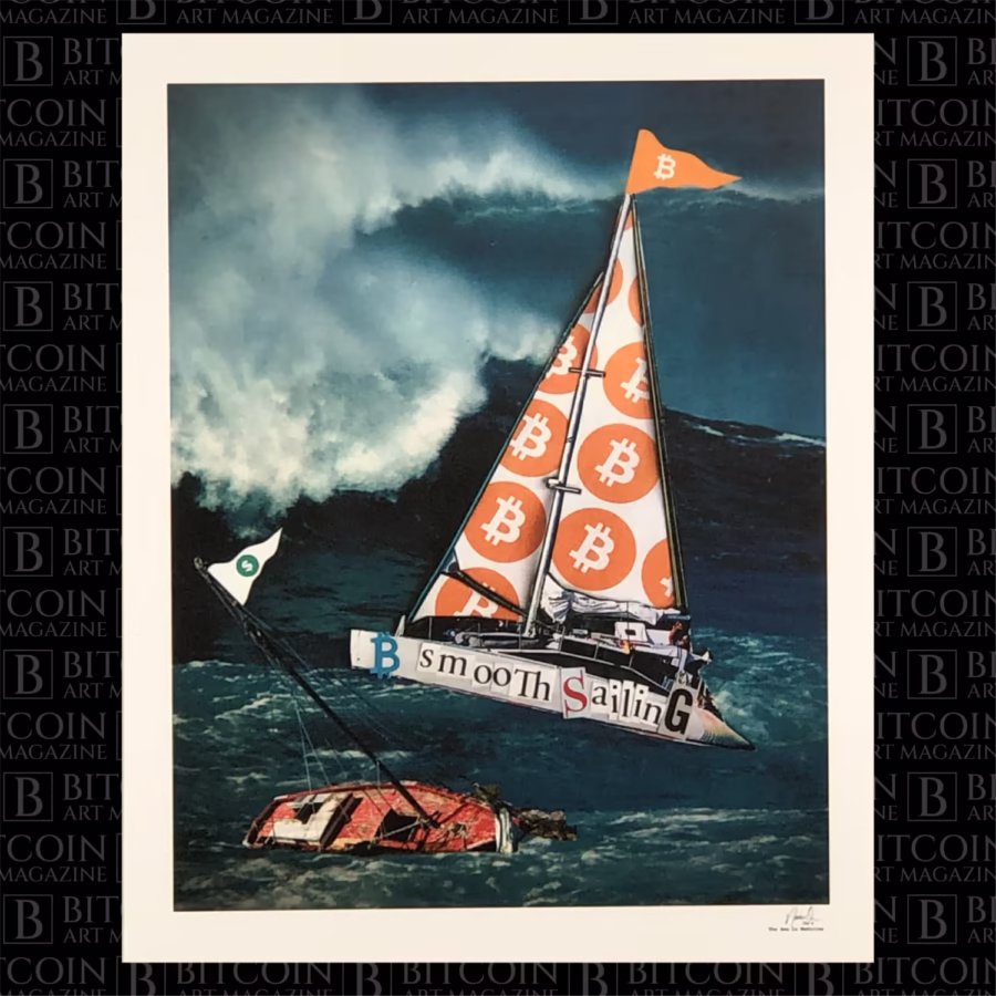 Bitcoin art by SEAisMEDICINE featured in Bitcoin Art Magazine