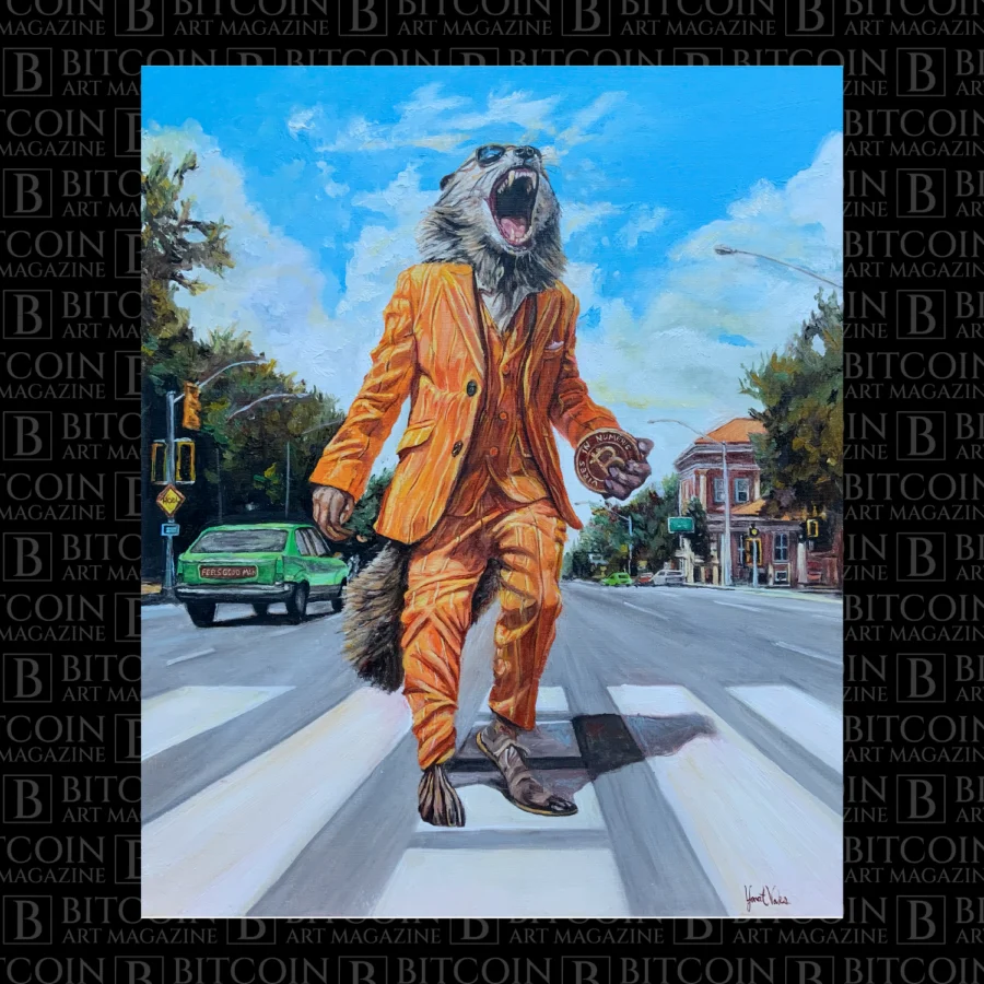 Bitcoin art by Yonat Vaks featured in Bitcoin Art Magazine