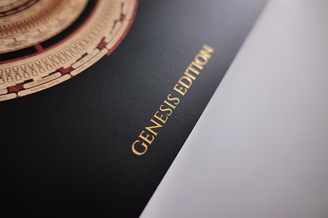 Gold Foil Cover Genesis Edition of Bitcoin Art Magazine