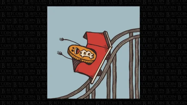 Bitcoin Coaster Guy by Marcus Connor